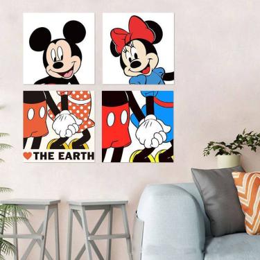 Imagem de Conjunto de pintura de pôster Cartoon Mouse Couple Kids Room 40x40cm