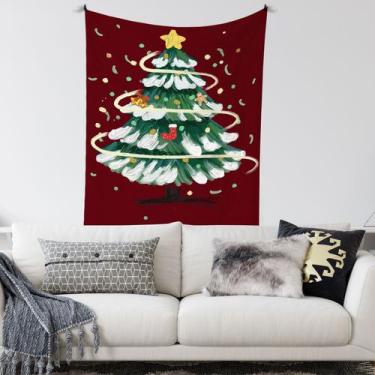 Imagem de Microtecido de parede de tapeçaria para árvore de Natal 150x100cm - yi