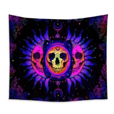 Imagem de Tapeçaria fluorescente Alien Wall Room Aesthetic 150x150cm - yiweisai