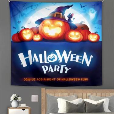 Imagem de Estética de sala de parede de festa de Halloween de tapeçaria 150x130c