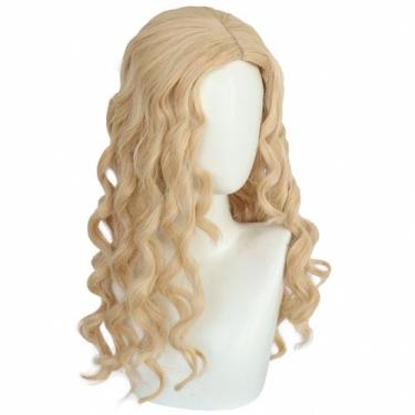 Imagem de Peruca de cosplay, fantasia de anime Elsas, festa de Halloween, Heat R