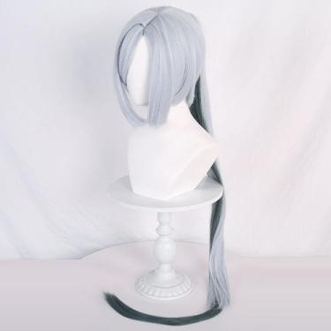 Imagem de Peruca de cosplay Genshins Impacts Shenhes para cabelo sintético 120 c