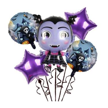 Imagem de Balões Mylar, 5 unidades/lote de suprimentos para festas de anime para