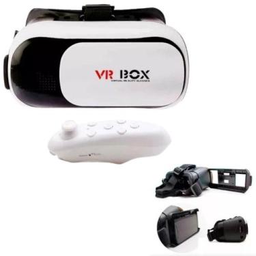 Imagem de Óculos VR Box 2.0 3D Realidade Virtual Jogos Filmes Controle Inclusivo