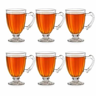 Imagem de Jogo de Canecas 190Ml Roma Vidro Cristal Ke Home