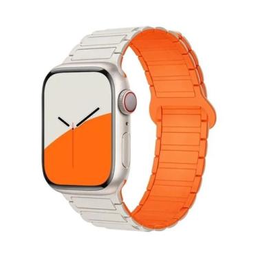 Imagem de Pulseira De Silicone Magnética Para Apple Watch De 40mm, 44mm, 45mm, 4