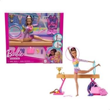 Imagem de Barbie Ginasta Morena Com Acessórios HRG53 - Mattel