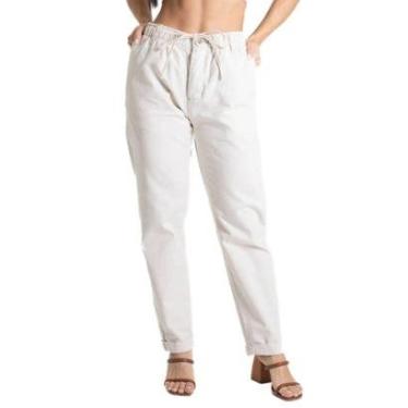 Imagem de Calça Linho Sawary Mom - 280305 - Bege 44-Feminino