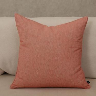Imagem de Almofada em Linho Coral Quadrada Com Vivo - Cazachic, Somente Capa