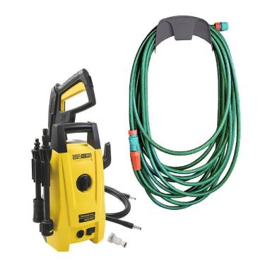 Imagem de Lavadora Lava Jato Alta Pressão 1200w 220V + Mangueira Verde Pvc 20m Com Acessórios - Tramontina 220V