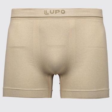 Imagem de Cueca Boxer Lupo Microfibra Sem Costura Seamless Bege, M