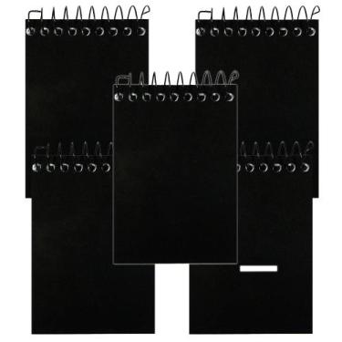 Imagem de Caderneta Apontamento Tamoio Espiral 64 Folhas Preto C/10