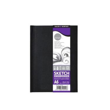 Imagem de Caderno Sketchbook Daler Rowney Simply 100g A6 54Fls Costura