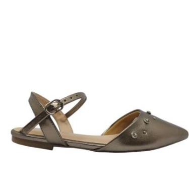 Imagem de Sapato Feminino Casual Social Dia a Dia Passeio Trabalho Bico Fino Salto Baixo Conforto Mariotta 135-Feminino