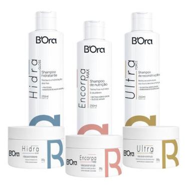 Imagem de Kit b'ora cronograma completo sh + masc hidra + encorpa + ultra - 6 pr