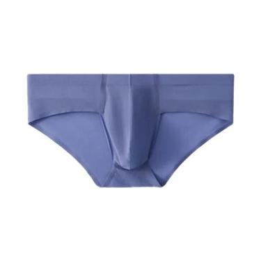 Imagem de Cuecas Masculinas De Seda Gelada Para O Verão, Frescas, Respiráveis, S