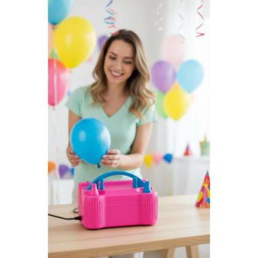 Imagem de Inflador Rápido 2 Balões 2 Segundos - Rosa 220v - Congratulations Stor