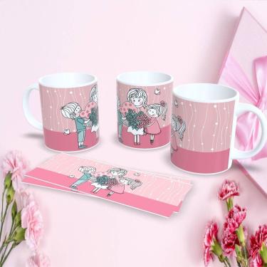 Imagem de Caneca de Porcelana 325ML Estampa 12 Personalizada Dia das Mães Presente Criativo Uso D...