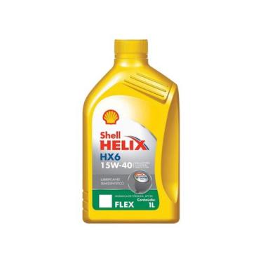 Imagem de Óleo 15w40 Shell Helix HX6 Semissintético API SN 1 Litro, ÓLEO DE MOTO
