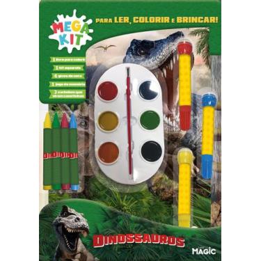 Imagem de Livro - Dinossauros - Ler, Colorir e Brincar