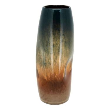 Imagem de VASO DECORATIVO ENFEITE PLANTA VIDRO 34x14x14cm COLOR
