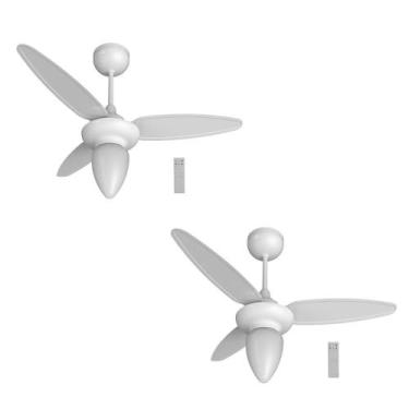 Imagem de Kit 2 Ventiladores Teto Ventisol Wind 3 Pás Branco 14579 - Bivolt, VEN