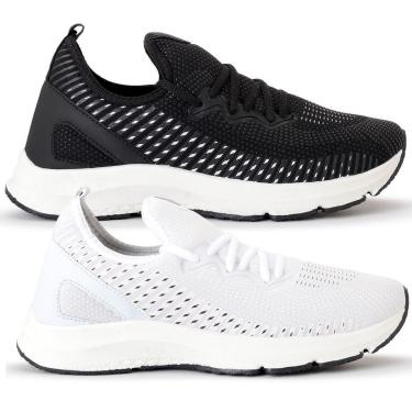 Imagem de Combo 2 Pares Tênis Academia Feminino Esportivo Treino Caminhada BF Shoes-Feminino