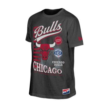 Imagem de Camiseta New  Era Regular Chicago Bulls NBA Preto-Masculino