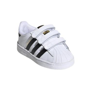 Imagem de Tênis Adidas Superstar CF Infantil - EF4842, Branco, 20