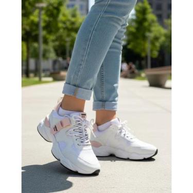 Imagem de Tênis Casual Fem Esportivo Em Textil Confort Ramarim 2590203, Branco, 