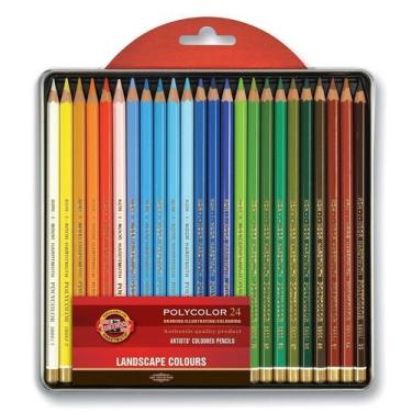 Imagem de Lápis De Cor Artístico Polycolor 24 Cores Paisagem Koh-I-Noor