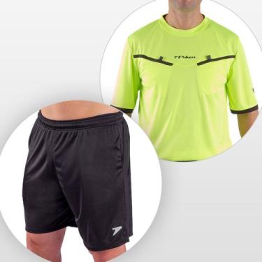 Imagem de Uniforme Árbitro Stam com 06 bolsos e Proteção UV 50+ Poker Cor:Amarel