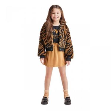 Imagem de Jaqueta Bomber Pelo de Tigre H4977 - Momi, 16, Mescla