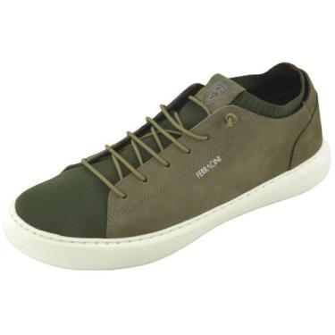 Imagem de Sapatenis Ferracini Celta Knit 8234-622E, Militar, 43