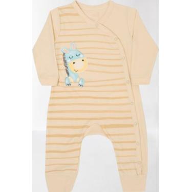 Imagem de Macacao mang long bebe 13618 kiko e kika, Bege, RN