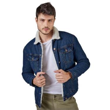 Imagem de Jaqueta Masculina Original Lee Jeans Com Pelo Na gola E Forro Acolchoa