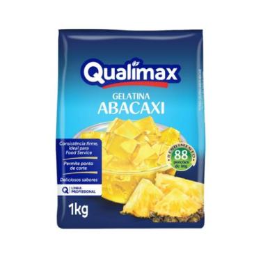 Imagem de Pó para preparo de gelatina sabor abacaxi qualimax c/ 1 kg