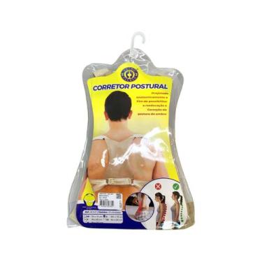 Imagem de Corretor Postural Ortopédico Ajustável para Coluna e Ombros Alívio e P