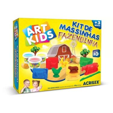 Imagem de Massinha para Modelar Kit De Massinhas Fazendinha Art Kids