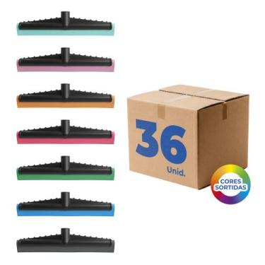 Imagem de Rodo de Plástico com EVA Duplo 31cm Reforçado - Kit com 36 - Seller
