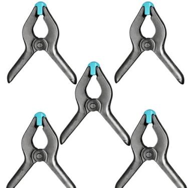 Imagem de Grampo Multiuso com Mola 150mm Preto Resistente Prático Ideal para Fix