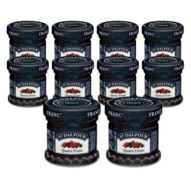 Imagem de Geleia Francesa St. Dalfour Quatre Fruits Kit 10un 28g, St. Dalfour