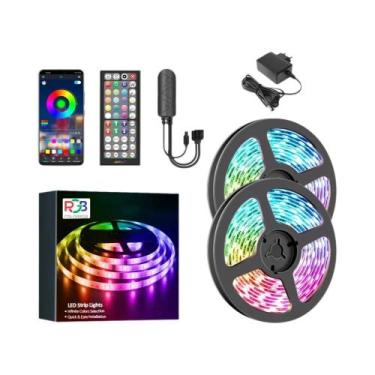 Imagem de Fita De LED Flexível RGB 5050 12V DC Bluetooth DIY Para Luzes De Natal