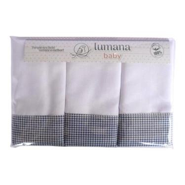 Imagem de Kit Fraldas 03 Peças Barra De Tecido Luxo Pinte E Borde Tamanho 70Cm X