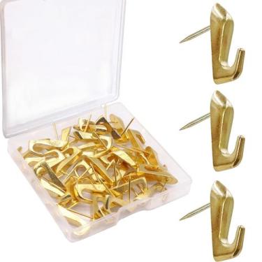 Imagem de Ganchos de alfinete Atsky em liga de zinco, 30 peças, dourado