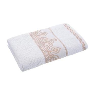 Imagem de Toalha de Rosto Barroca 50cm X 80cm Caviquioli, Branco