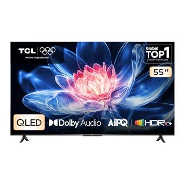 Imagem de Smart TV TCL 55 Polegadas QLED 4K T6C WiFi Bluetooth Google TV Tela HVA e HDR10+ 55T6C