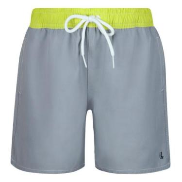Imagem de Shorts Praia Magic Print Infantil Lupo 29008-001, Cinza, 10