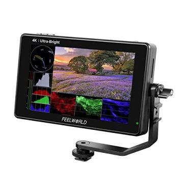 Imagem de 7" 2200 nits 3D LUT Touch Screen DSLR Camera Field Director AC Monitor F970 Kit Externo Instalação para Energia A Transmissão sem Fio Forma de Onda Vectorscope 1920X1200 IPS Panel-FEELWORLD LUT7S PRO