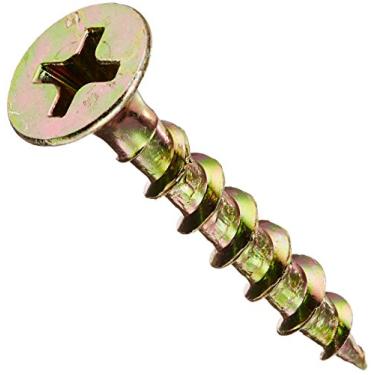 Imagem de The Hillman Group 47670 Parafuso de madeira multiuso de 15,24 cm x 2,54 cm com chave Phillips, 453 g, amarelo